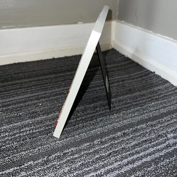 Rhinestone & glitter embellished 4x6 picture frame “crazy thing called love” - Picture 5 of 6